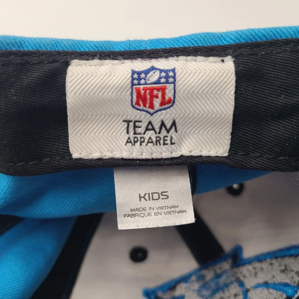 Kids Carolina Panthers Hat Adjustable NFL Team Apparel Blue‎ White NFL Football